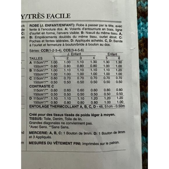 Butterick Sewing pattern 5876 toddler girls Aline dress size 1 2 3 4 - Picture 6 of 8